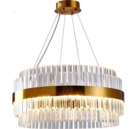 Cebal Odeon Round Crystal Fringe Chandelier