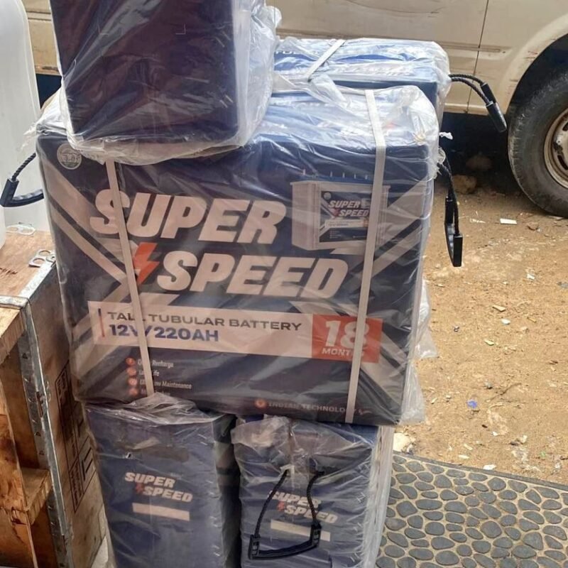 Super Speed 12V 220Ah Tall Tubular Battery