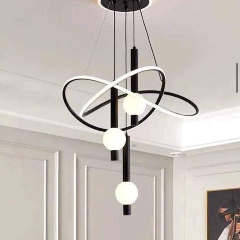 Chandelier 3 Ball Zigzag Design Chandelier